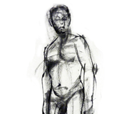 Kohle auf Papier 42 x 60 cm